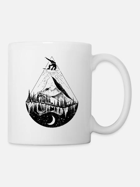 snowboard - Mug - white