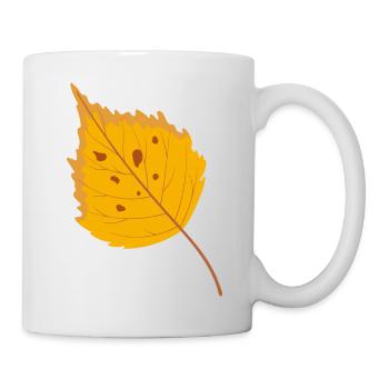 Birkenblatt - Tasse - Weiß - Rechts