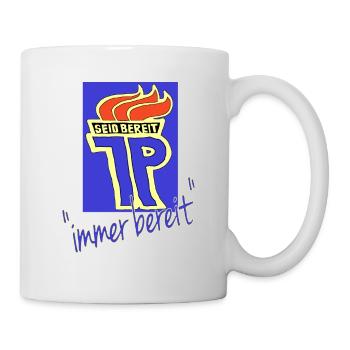 seid bereit immer bereit,ddr pioniere - Tasse - Weiß - Rechts