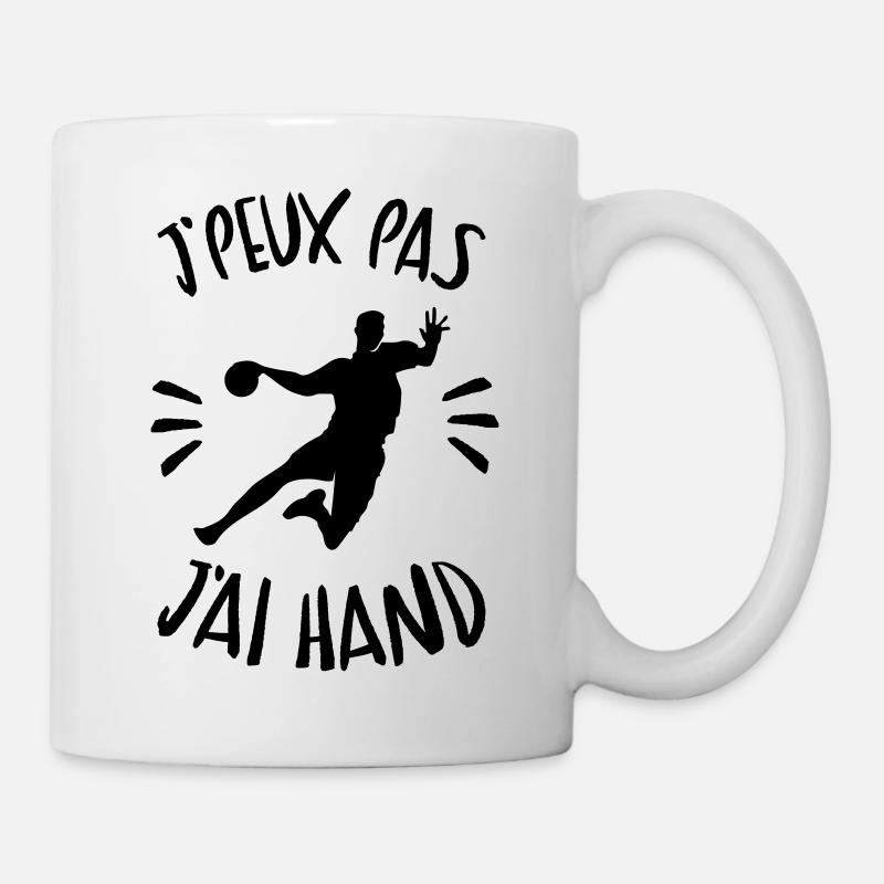 j'peux pas j'ai hand - Mug blanc - blanc