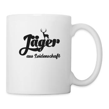 Jäger aus Leidenschaft Jägerin Jagd Papa Jagen - Tasse - Weiß - Rechts