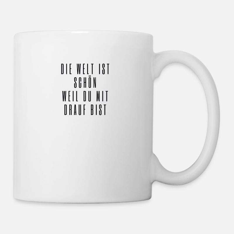 lustige Sprüche Glück - Tasse - Weiß