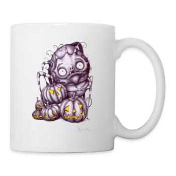 Halloween creature - Mug - white - Right