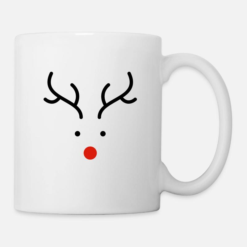 Christmas reindeer - Mug - white