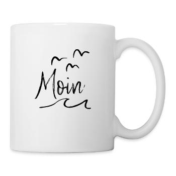 Moin - Tasse - Weiß - Rechts