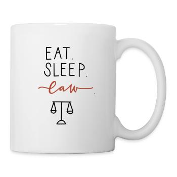 Mangez la loi du sommeil - Mug blanc - blanc - Droite