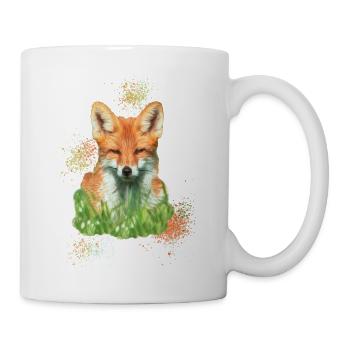 magnifique renard - Mug blanc - blanc - Droite