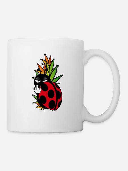 Marienkäfer - Tasse - Weiß