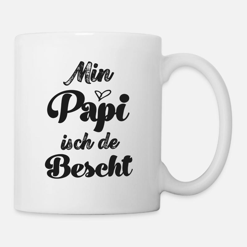 Min Papi isch de bescht bester Papa Österreich - Tasse - Weiß