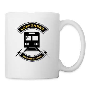 Lokführer Eisenbahn Zug Geschenk Geschenkidee - Tasse - Weiß - Rechts