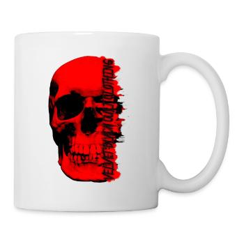 Red Skull - Velvet Black Cult Clothing - Tasse - Weiß - Rechts