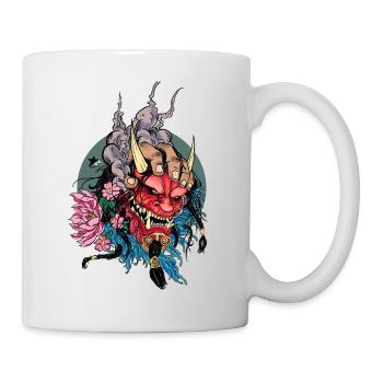 Oni face - Mug - white - Right