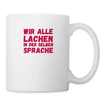rire humanité sort langue cadeau - Mug blanc - blanc - Droite
