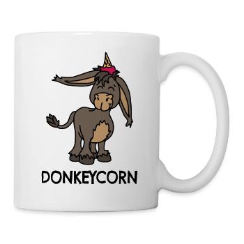 Donkey unicorn donkeycorn - Mug - white - Right