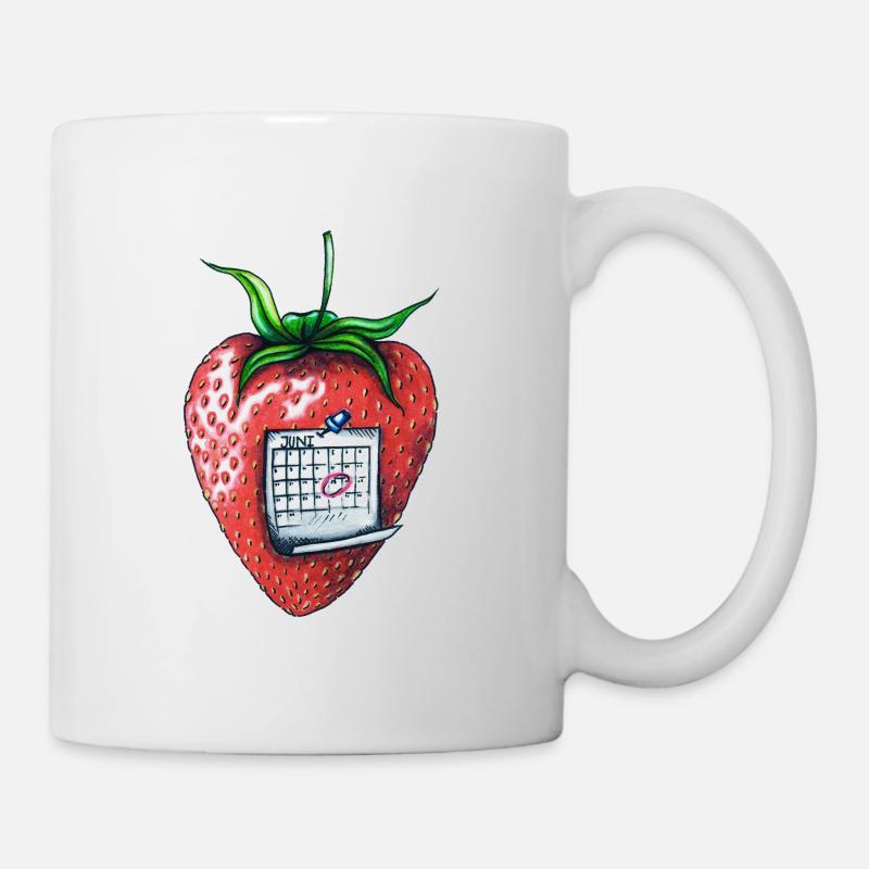 Erdbeerwoche - Tasse - Weiß