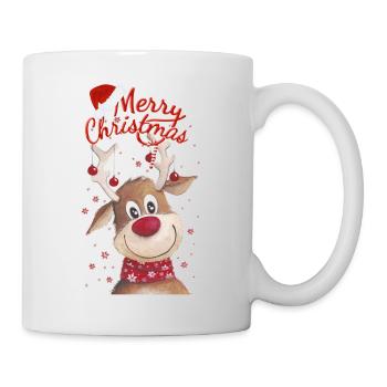 Weihnachtsrentier - Tasse - Weiß - Rechts