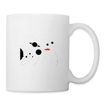 système solaire elon musc tesla - Mug blanc - blanc - Droite