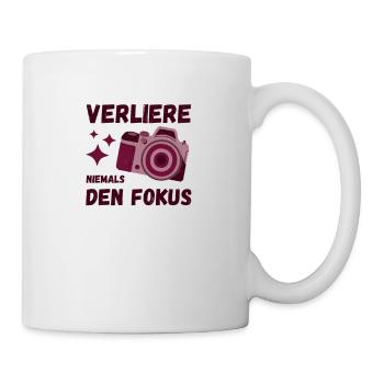 Fotograf Objektiv Spiegelreflex Blende geschenk - Tasse - Weiß - Rechts