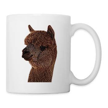 Alpaca, llama, gift, llama - Mug - white - Right