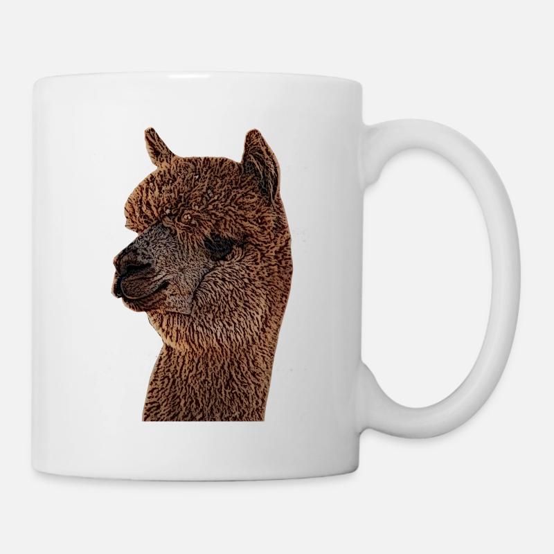 Alpaka, Lama, Geschenk, Llama - Tasse - Weiß