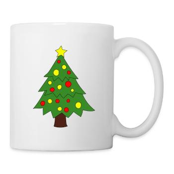 Sapin de Noël - Mug blanc - blanc - Droite