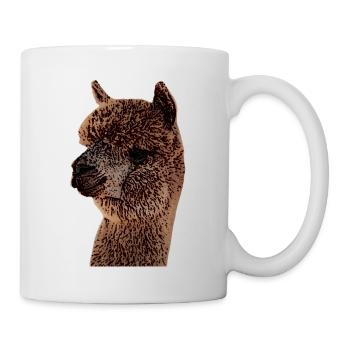 Alpaca, Lama, Gift, Llama - Mug - white - Right