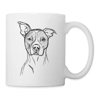 Hündchen - Tasse - Weiß - Rechts