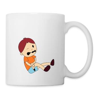 Junge hat Schmerzen - Tasse - Weiß - Rechts