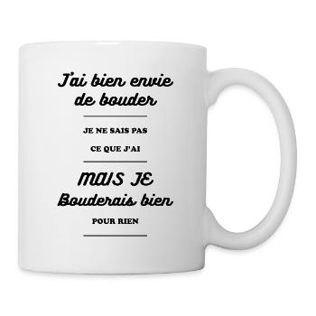 J'AI ENVIE DE BOUDER - Mug blanc - blanc - Droite