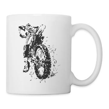Motocross - Mug blanc - blanc - Droite