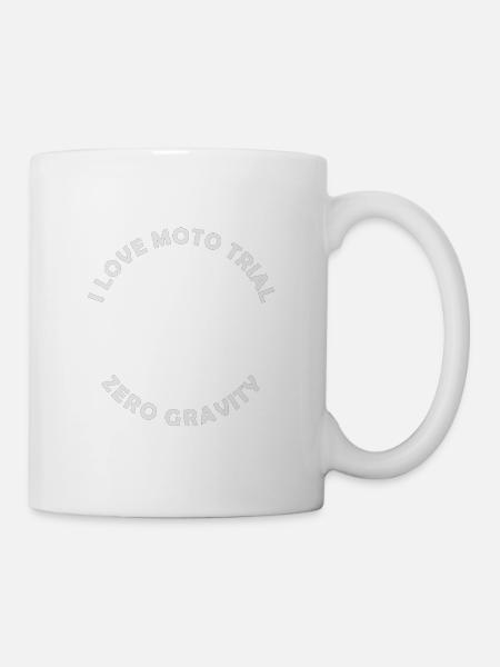 J'AIME MOTO TRIAL ZERO GRAVITY - Mug blanc - blanc