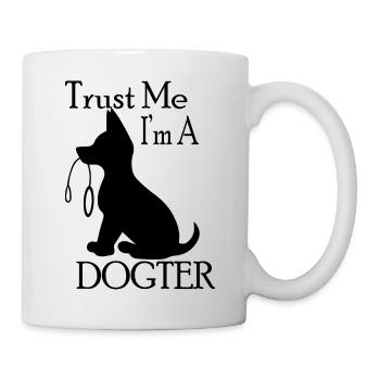 Chien chien - Mug blanc - blanc - Droite