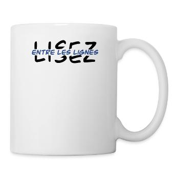 Lisez entre les lignes - Mug blanc - blanc - Droite