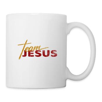 Catholic Team Jesus Christ T-Shirt for Prayer Gro - Mug - white - Right