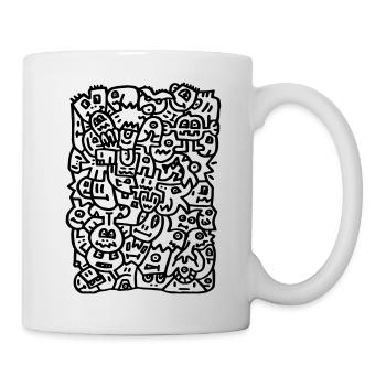 Doodle scribble - Mug - white - Right