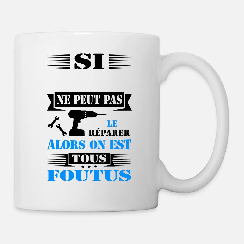 BRICOLEUR À PERSONNALISER - Mug blanc - blanc