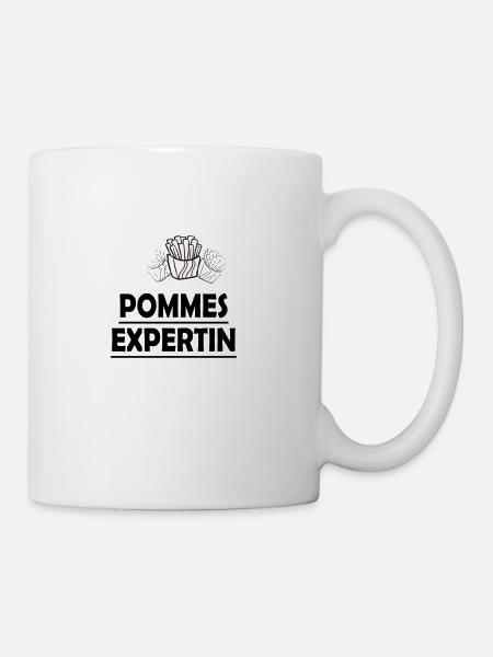 Pommes Expertin - Tasse - Weiß