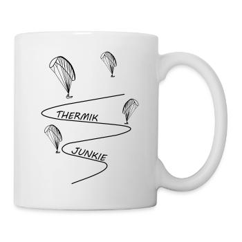Gleitschirm Thermik Junkie - Tasse - Weiß - Rechts