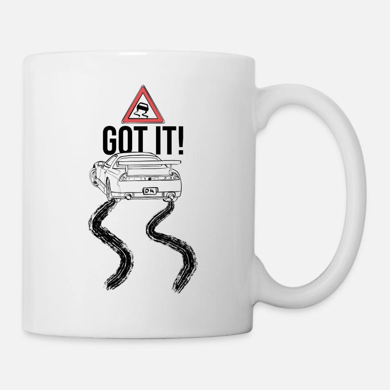 Drift Car Drifting Auto Street - Mug blanc - blanc
