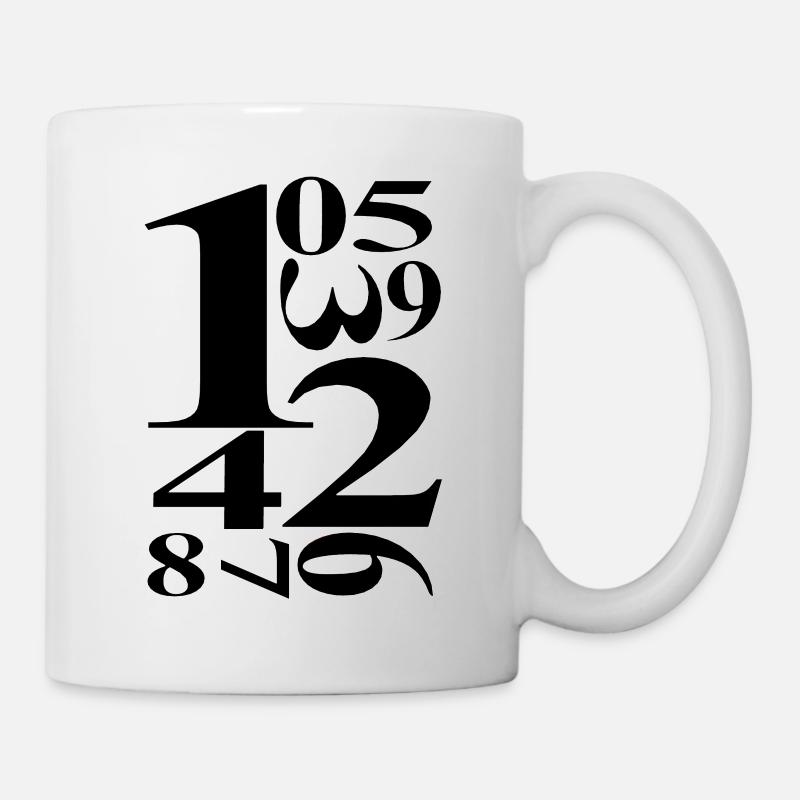 numbers - Mug - white