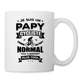 PAPY CYCLISTE - Mug blanc - blanc - Droite