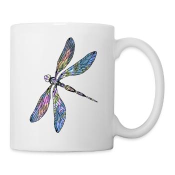 Libellule - Mug blanc - blanc - Droite