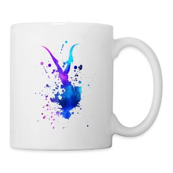Diver Ocean Watercolor Art - Mug - white - Right