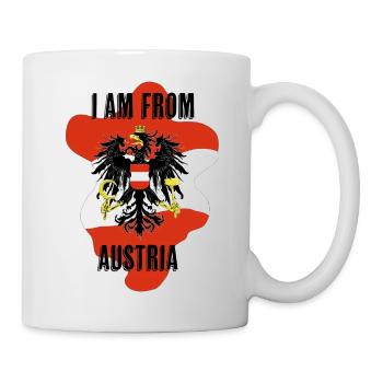 I am from Austria - Tasse - Weiß - Rechts