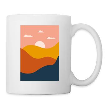 Abstract landscape - Mug - white - Right