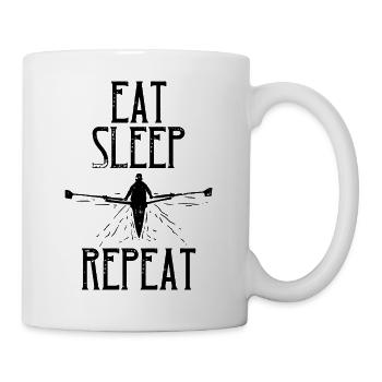 Eat Sleep Repeat Row - Mug blanc - blanc - Droite