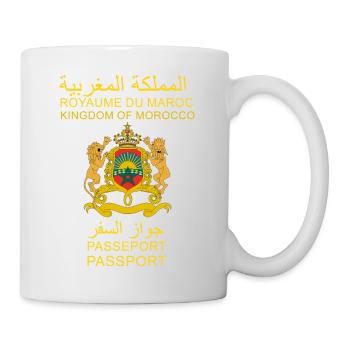 Passeport marocain-Royaume du maroc - Mug blanc - blanc - Droite