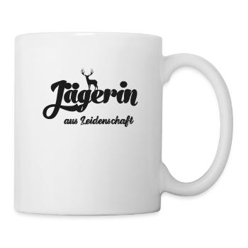 Jäger aus Leidenschaft Jägerin Jagd Papa Jagd - Tasse - Weiß - Rechts