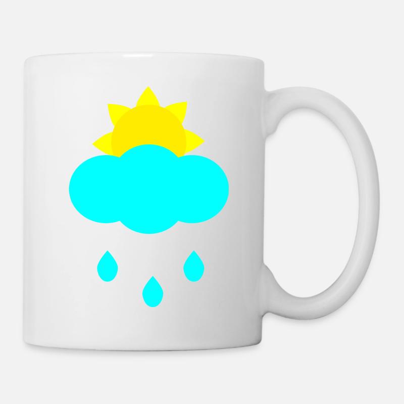 Sonnenregenwolke - Tasse - Weiß