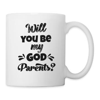 Demander à la marraine Tu veux être ma marraine - Mug blanc - blanc - Droite